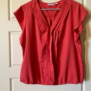 Liz Claiborne Elegant Coral Women's Top 
Petite XL